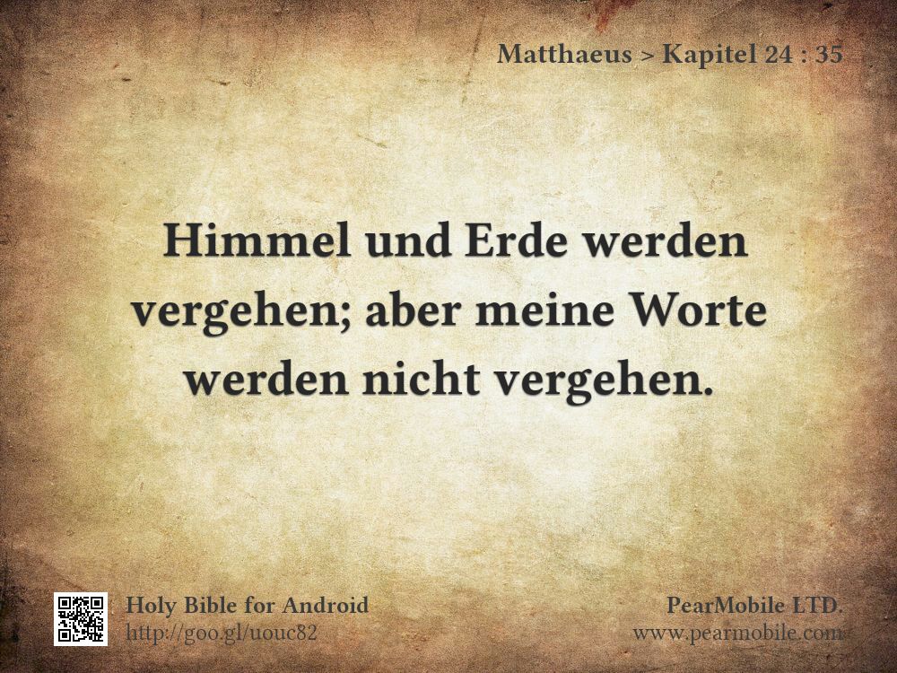 Matthaeus, Kapitel 24:35